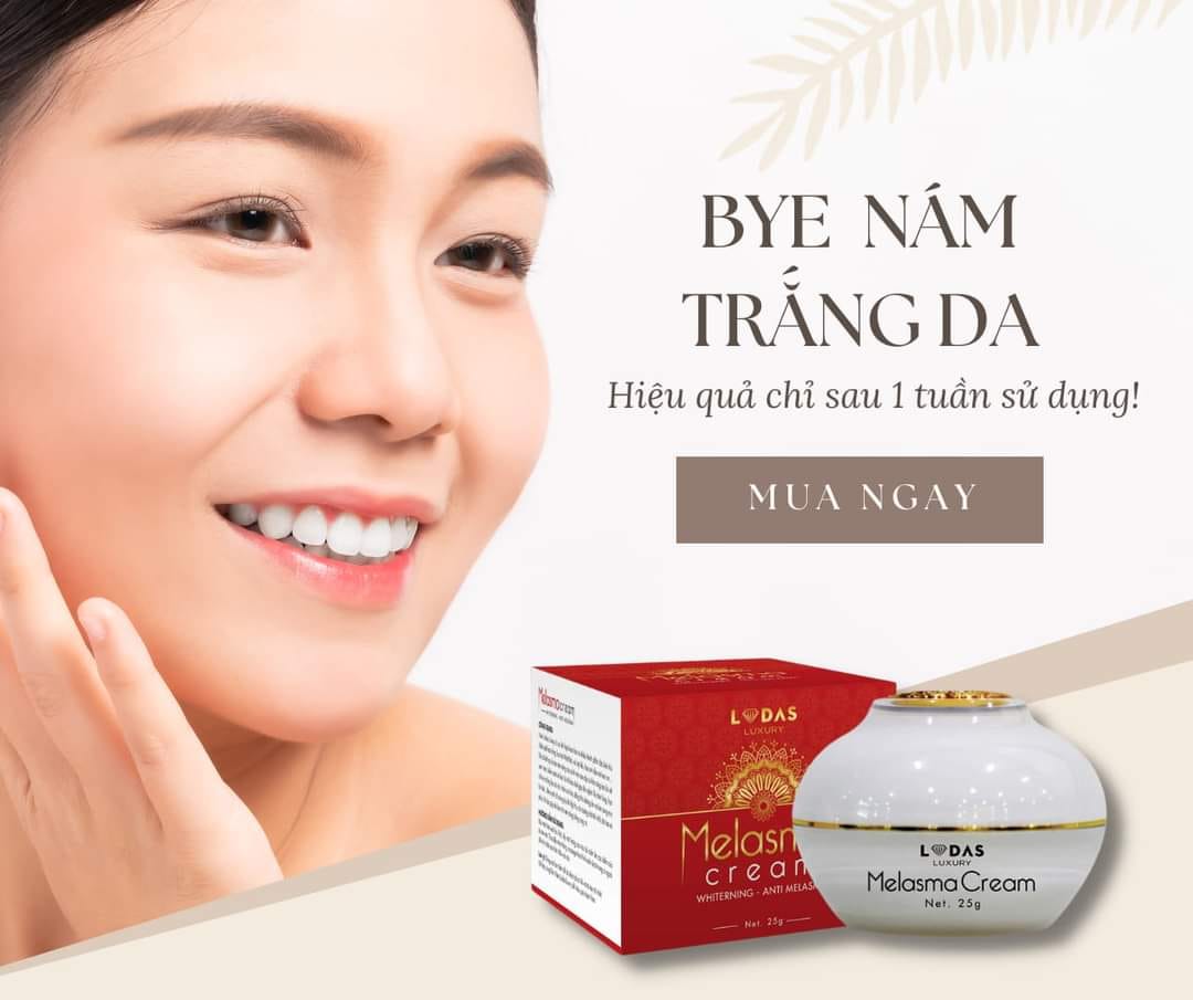 Cao nám hồng hoa Lodas Melasma Cream Đan Thy
