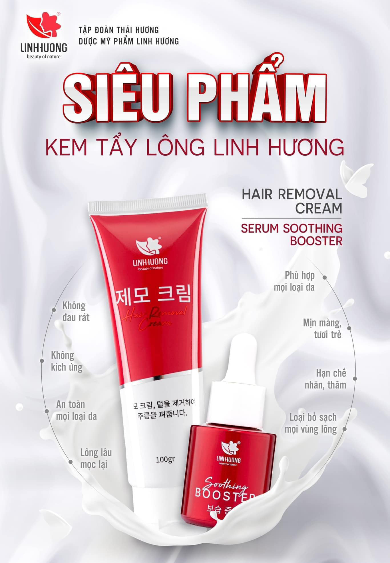 Kem tẩy lông Hair Removal Cream Linh Hương